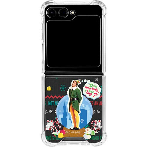 Elf Does Someone Need a Hug Galaxy Z Flip6 Clear Case